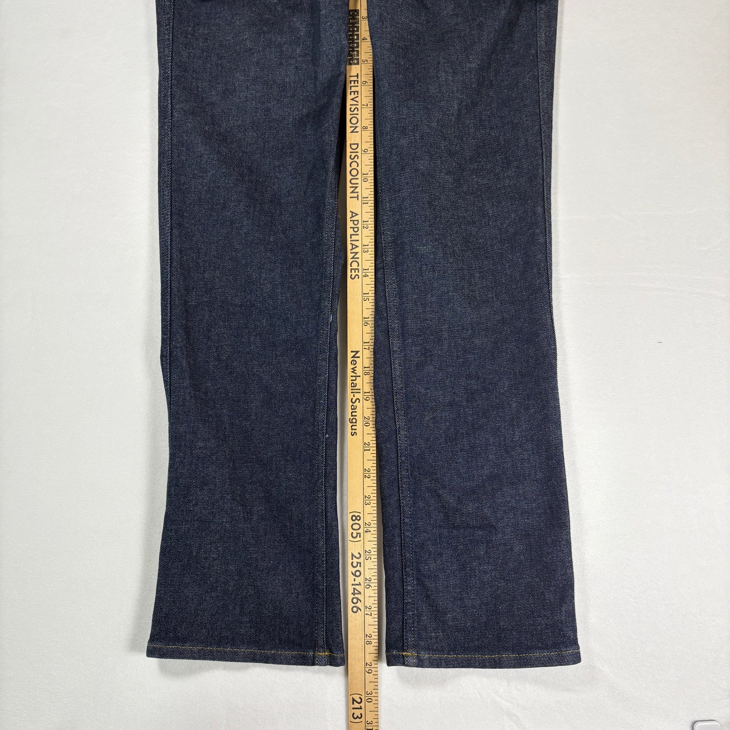 Spanx Jeans Womens Large Petite Dark Wash Bootcut Stretch Denim Shaping Pants