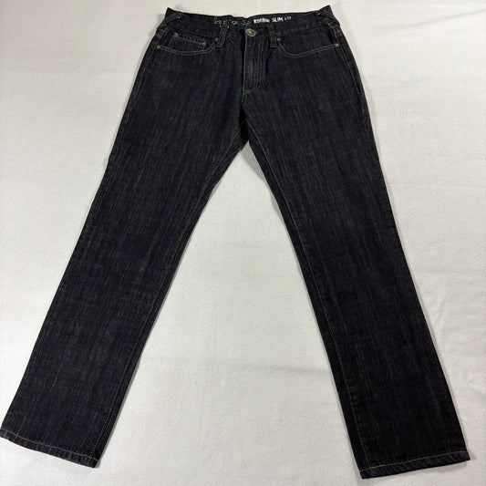 Guess Korbin Slim Fit Jeans Dark Wash Denim 32x32 Fits Like 32x32 Stretch