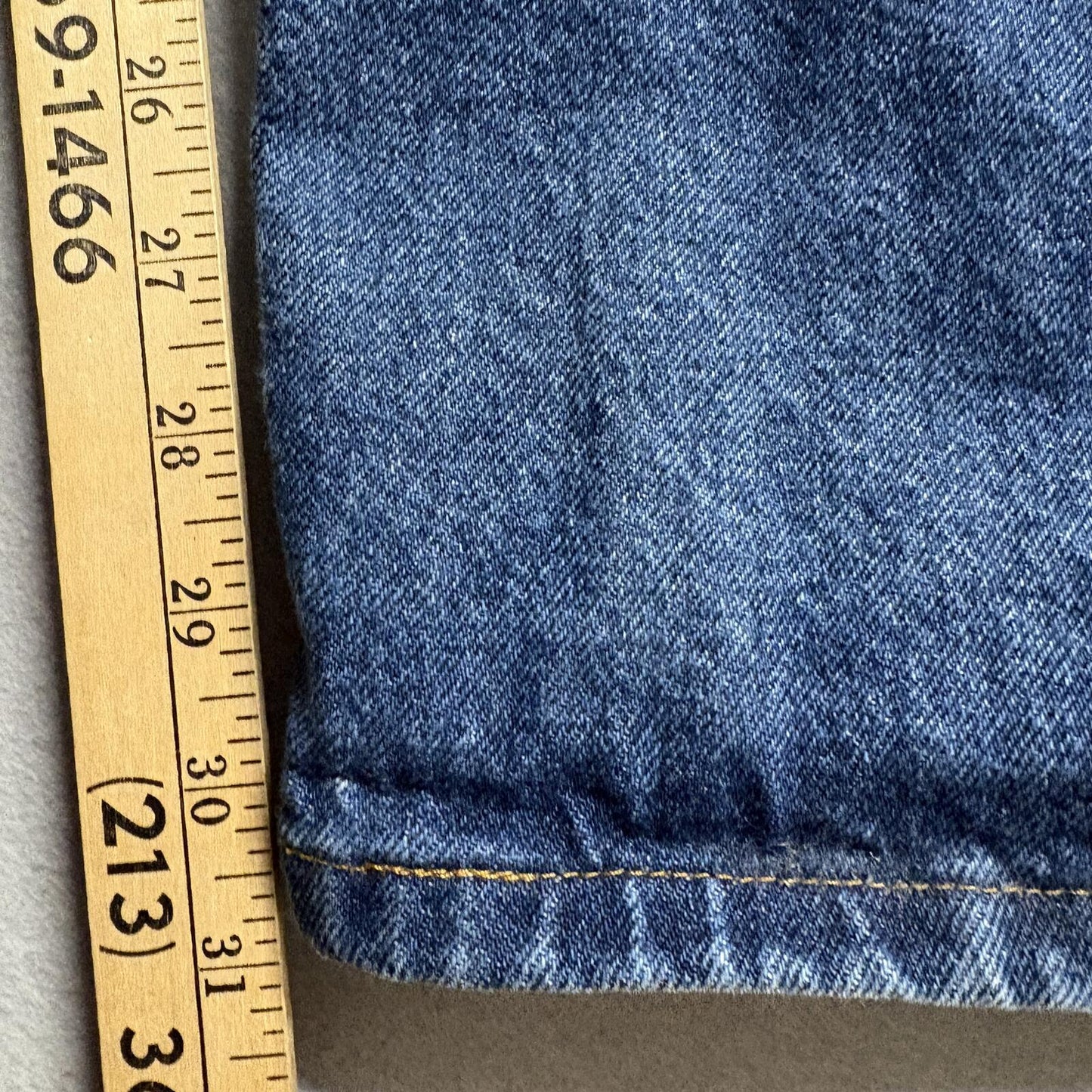 Rustler Mens Blue Denim Jeans Size 44 x 32 Straight Leg Regular Fit Workwear