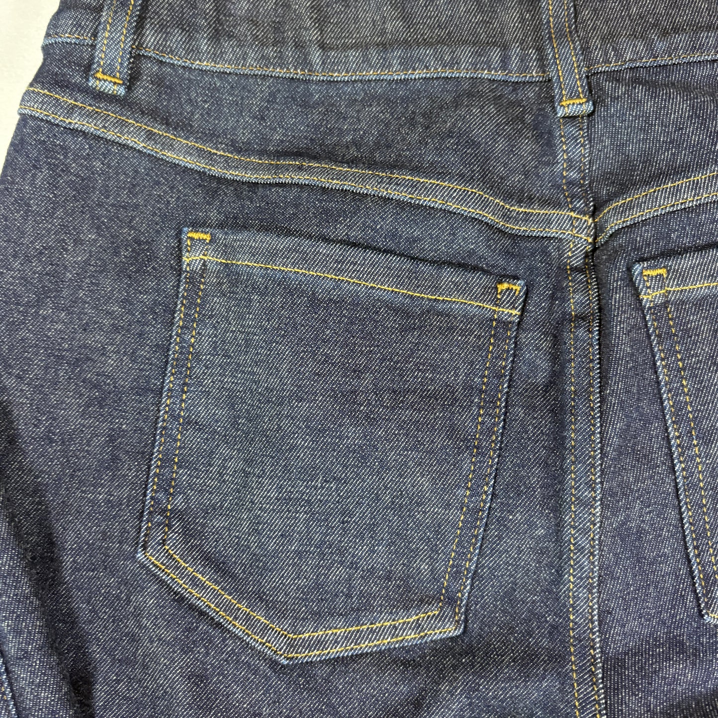Spanx Jeans Womens Large Petite Dark Wash Bootcut Stretch Denim Shaping Pants
