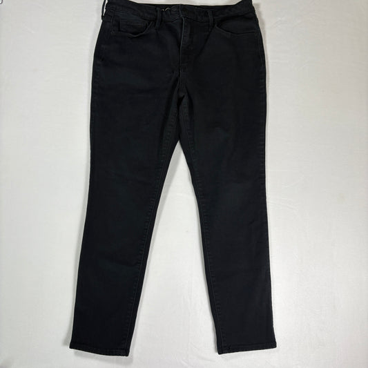 Universal Thread Jeans Womens 12/31S Black Skinny High Rise Stretch Denim Pants