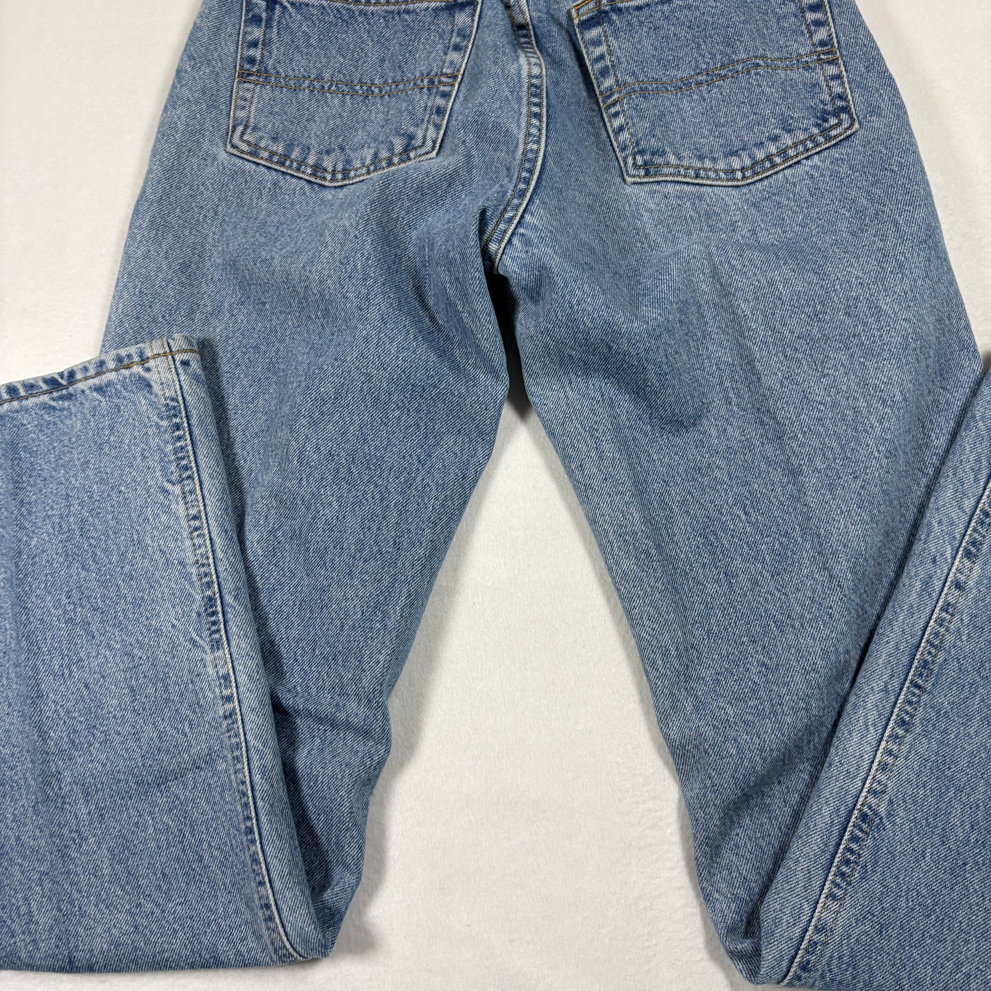 Polo Ralph Lauren Mens Jeans 28x30 RL Flag Patch Vintage 90s Y2K Light Wash Denim