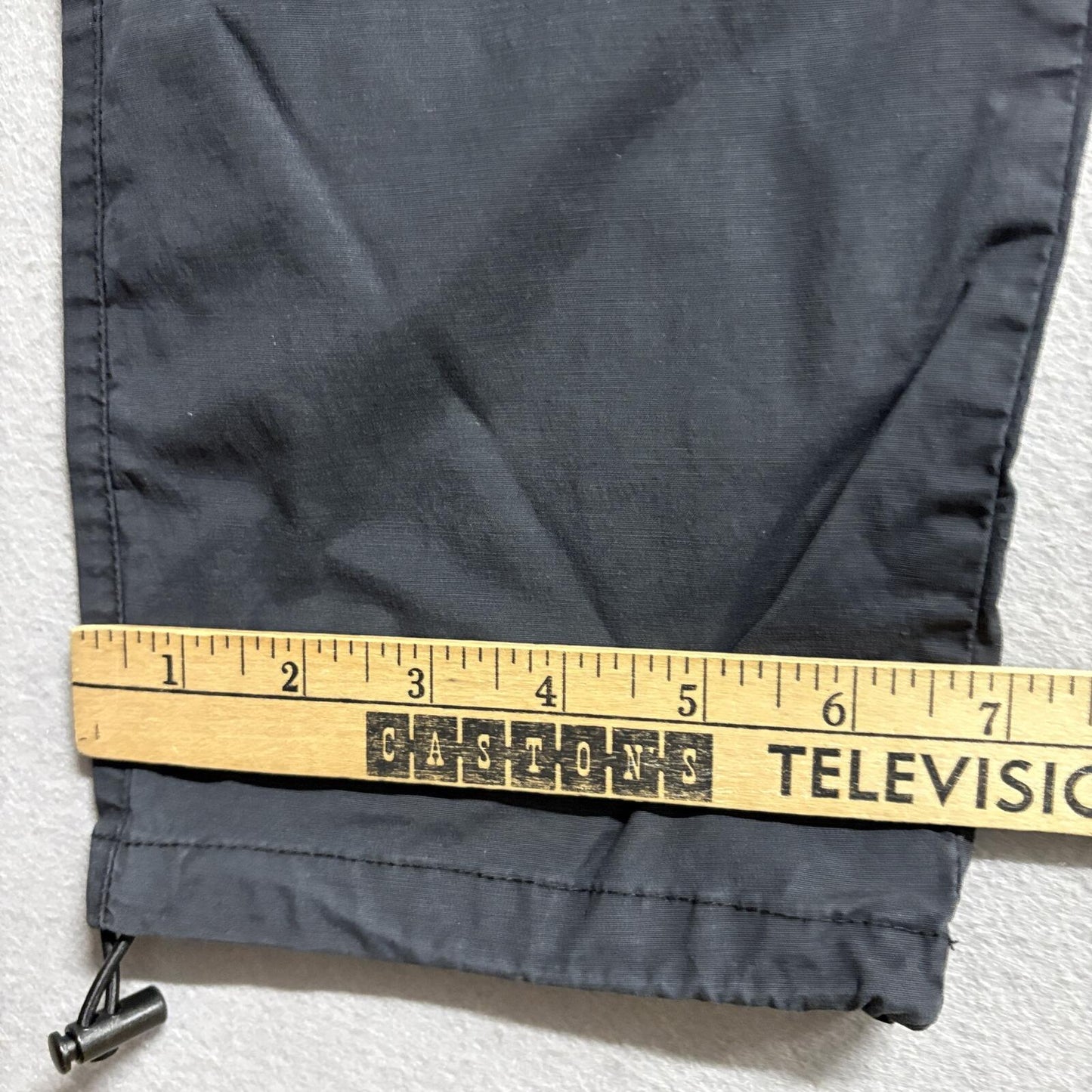 PacSun Cargo Pants Mens XL Slim Black Cotton Blend Drawstring Elastic Waist