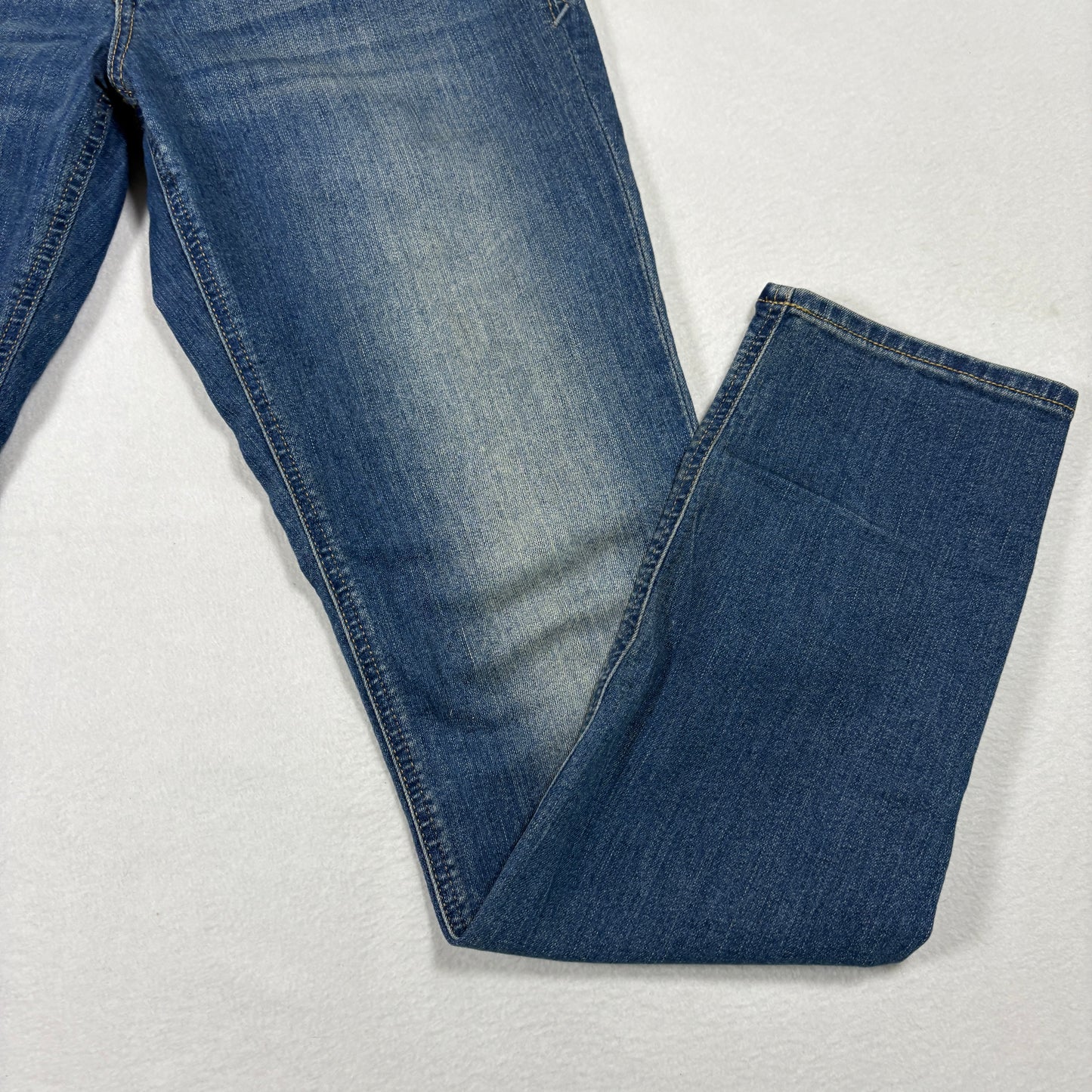 Express Womens Jeans Size 8R Low Rise Skinny Blue Stretch Denim Y2K 2000s