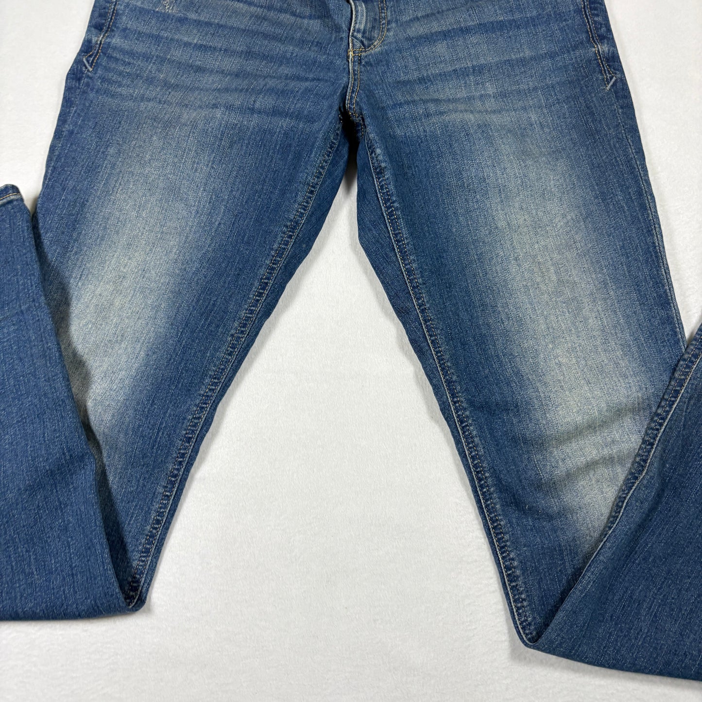 Express Womens Jeans Size 8R Low Rise Skinny Blue Stretch Denim Y2K 2000s