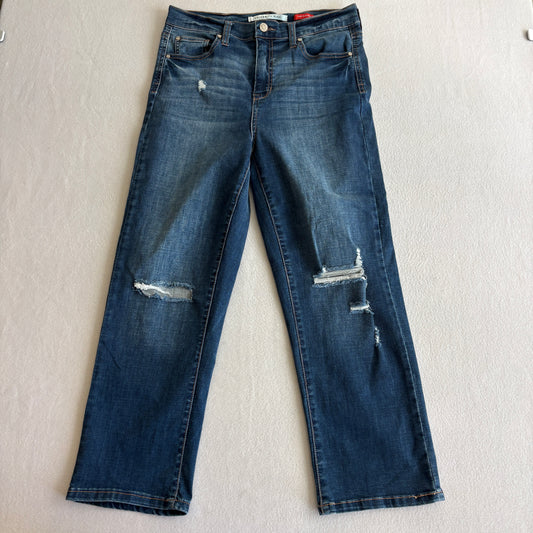 Celebrity Pink Jeans Womens 11/30 Distressed Blue Denim Straight Leg The Eleven