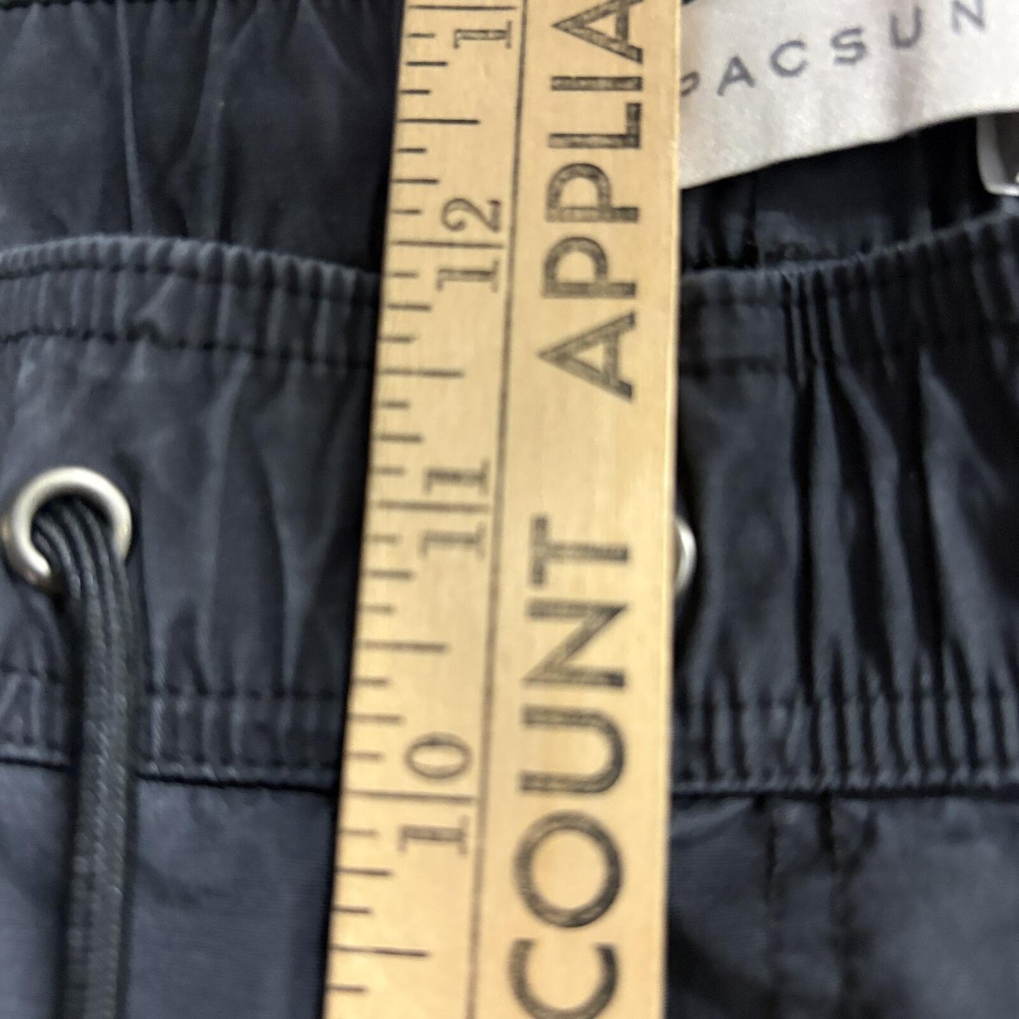 PacSun Cargo Pants Mens XL Slim Black Cotton Blend Drawstring Elastic Waist
