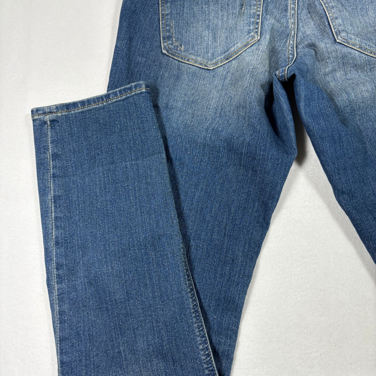 Express Womens Jeans Size 8R Low Rise Skinny Blue Stretch Denim Y2K 2000s