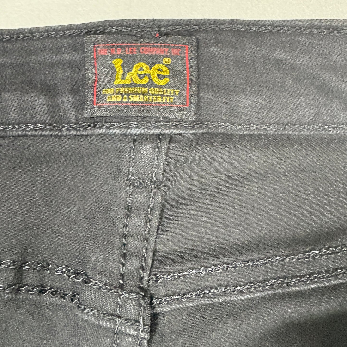 Lee Jeans Womens 12S Black Stretch Denim Bootcut Classic Fit Everyday Pants
