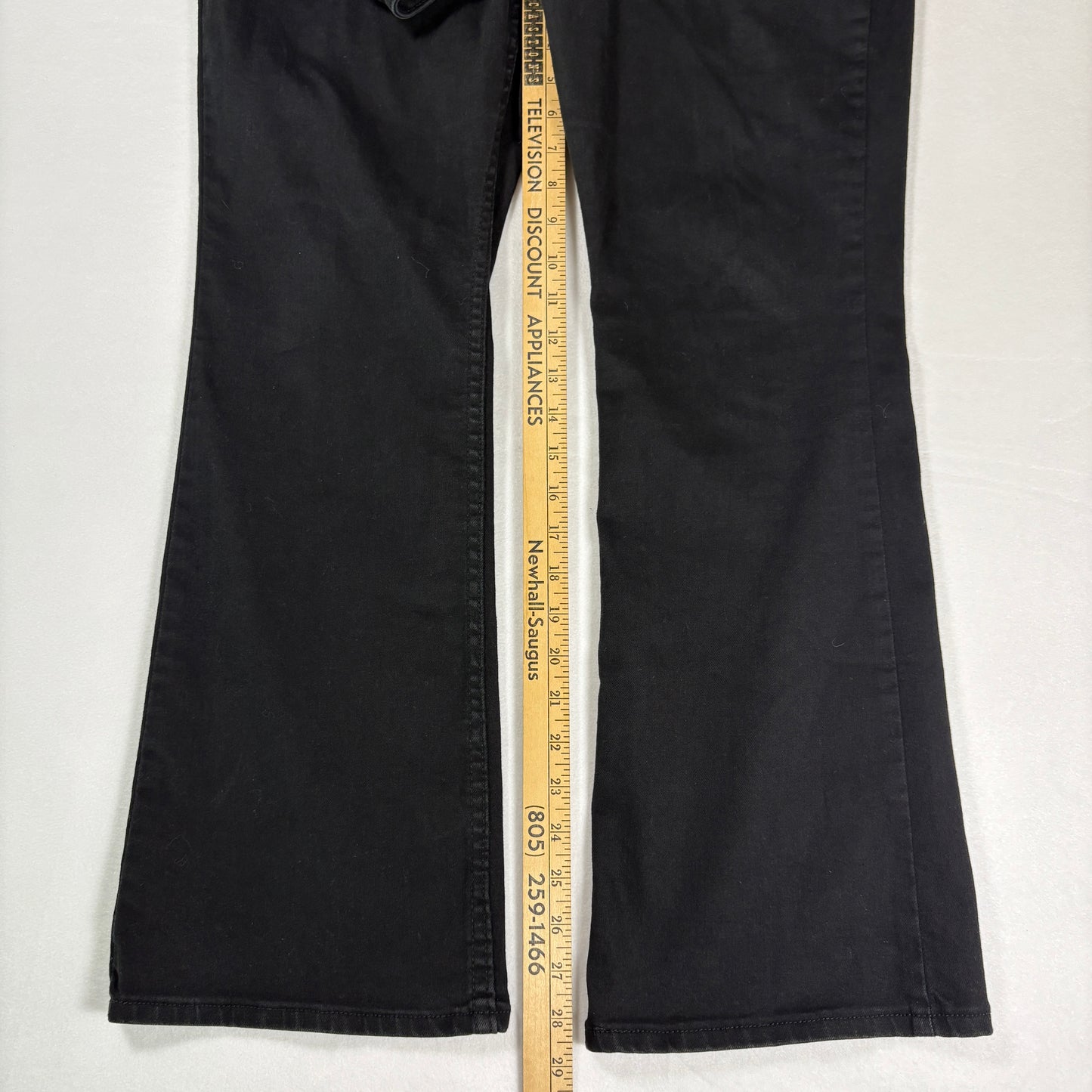 Lee Jeans Womens 12S Black Stretch Denim Bootcut Classic Fit Everyday Pants