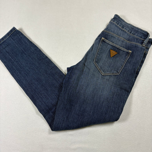 Guess Womens Jeans 28 High Rise Skinny Tahiana Fit Distressed Blue Denim Y2K