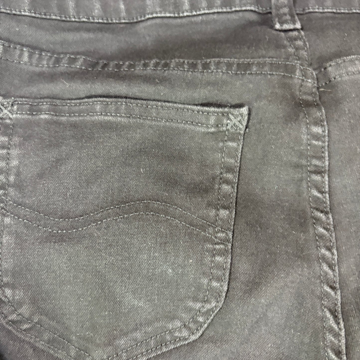 Lee Jeans Womens 12S Black Stretch Denim Bootcut Classic Fit Everyday Pants