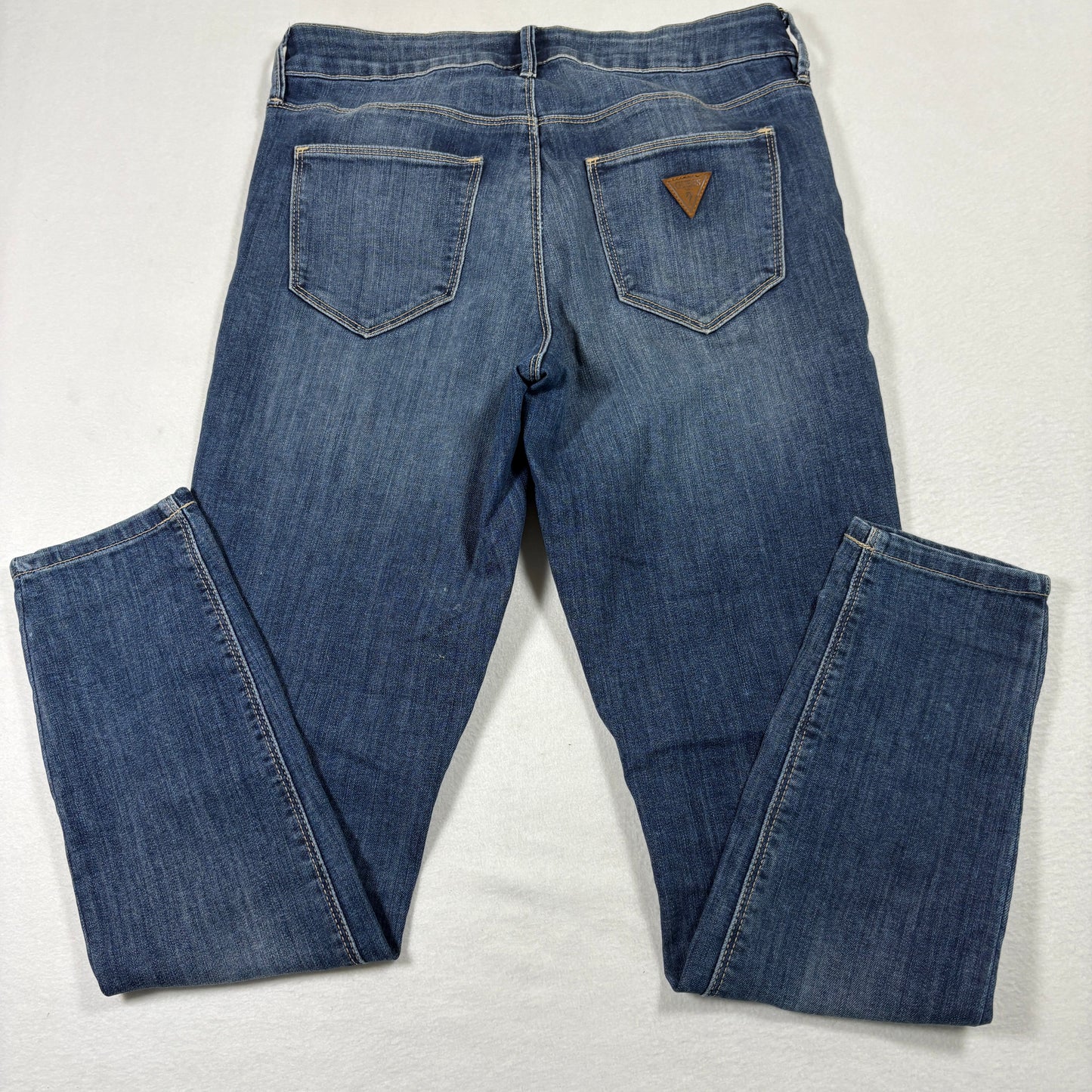 Guess Womens Jeans 28 High Rise Skinny Tahiana Fit Distressed Blue Denim Y2K