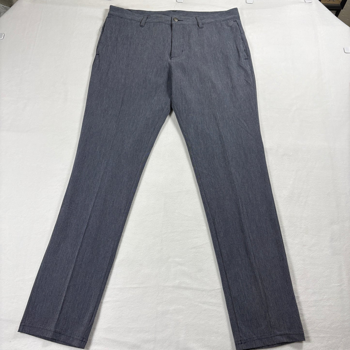 Adidas Mens Pants 34x32 Blue Stretch Golf Casual Performance Lightweight Fit