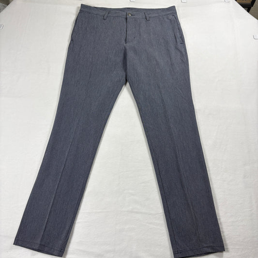 Adidas Mens Pants 34x32 Blue Stretch Golf Casual Performance Lightweight Fit