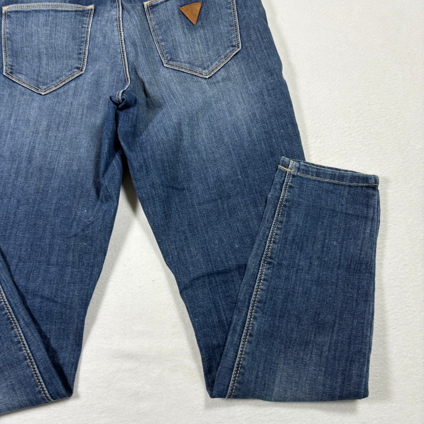 Guess Womens Jeans 28 High Rise Skinny Tahiana Fit Distressed Blue Denim Y2K