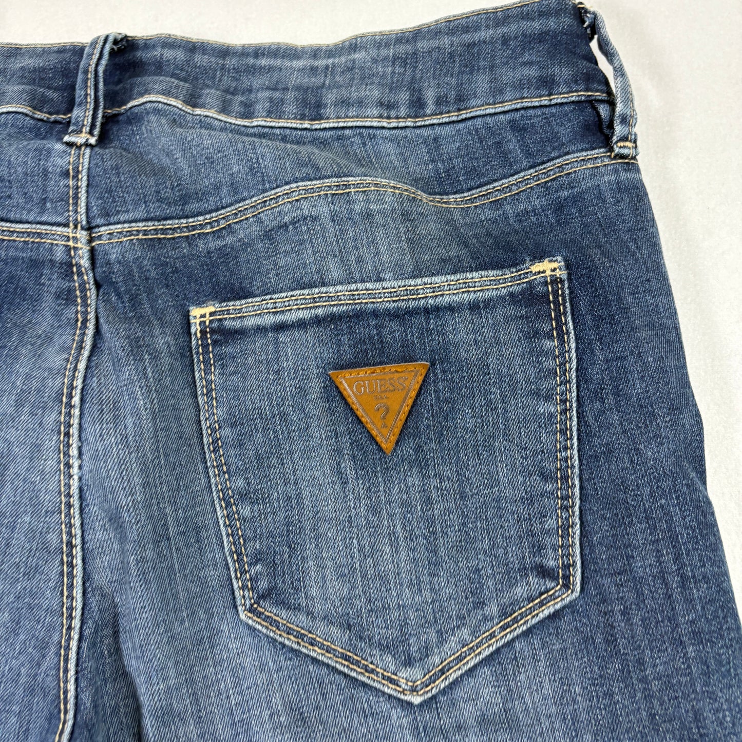 Guess Womens Jeans 28 High Rise Skinny Tahiana Fit Distressed Blue Denim Y2K