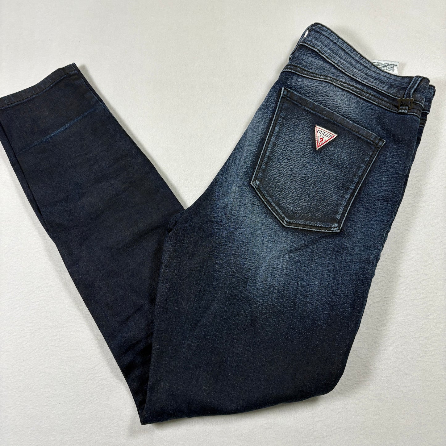 Guess Womens Jeans 31 1981 Skinny Dark Wash Stretch Blue Denim Vintage Y2K