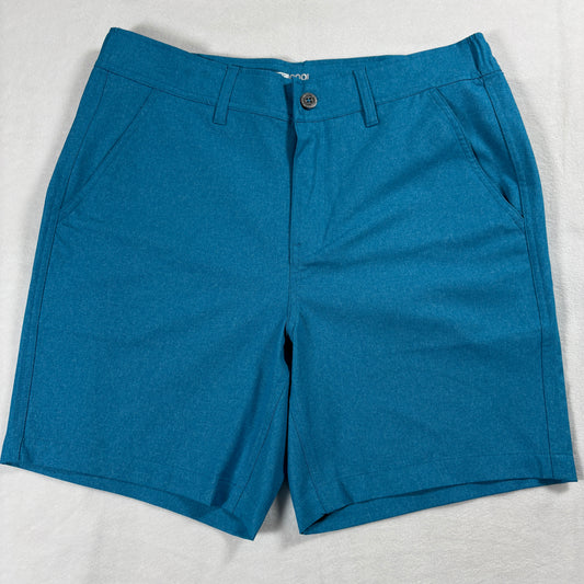 32 Degrees Cool Shorts Mens Medium Blue Stretch Performance Casual Wear Outdoors