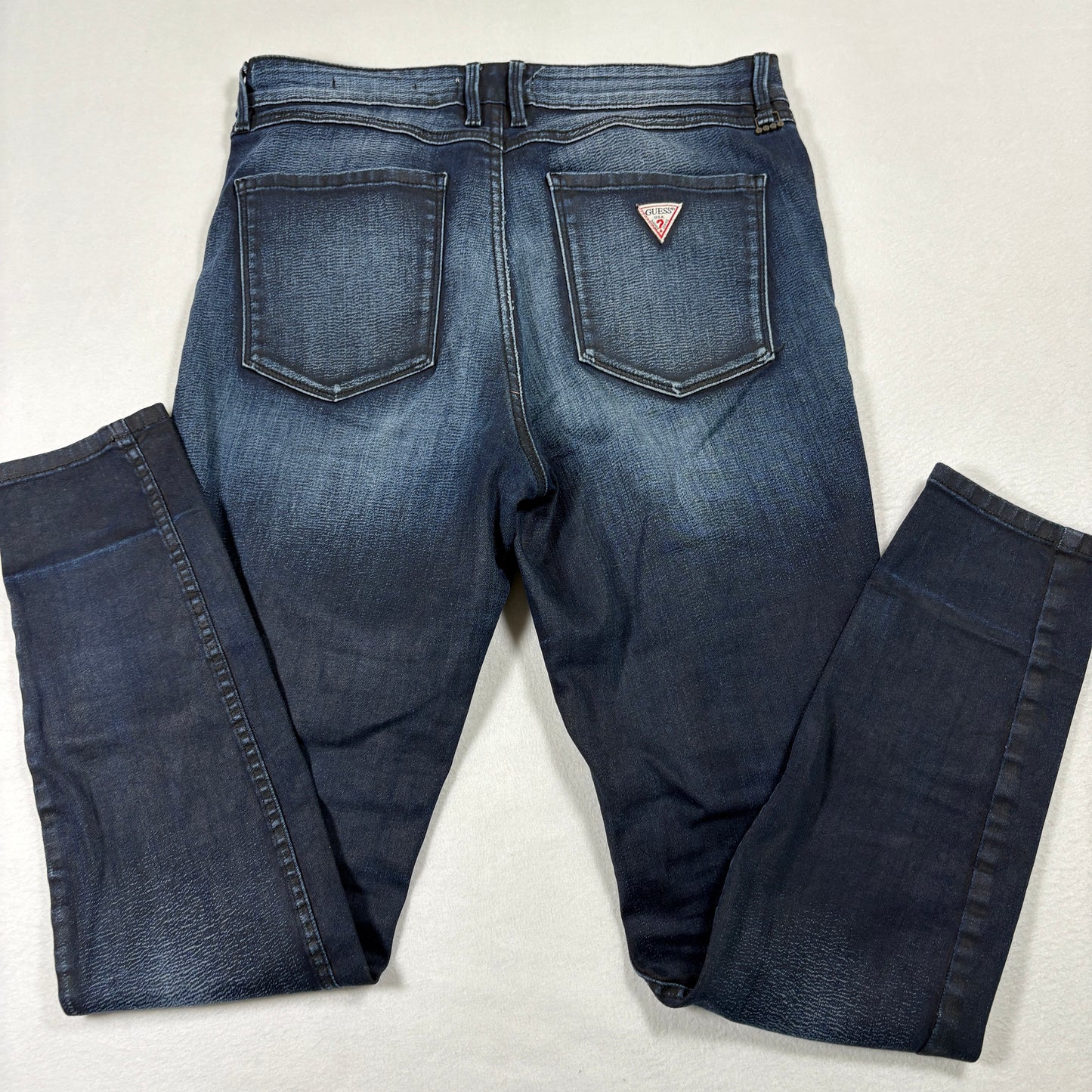 Guess Womens Jeans 31 1981 Skinny Dark Wash Stretch Blue Denim Vintage Y2K