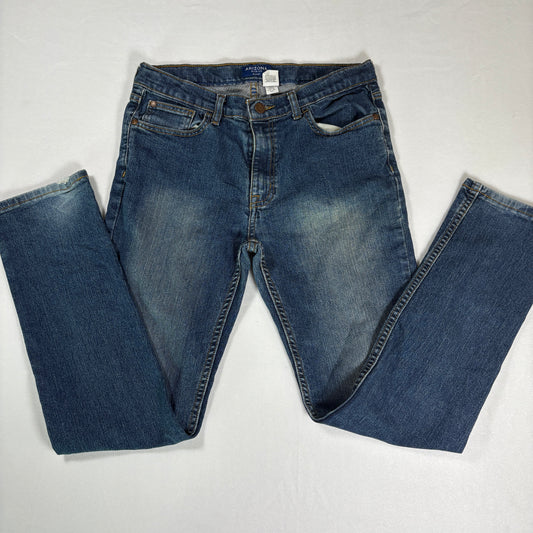 Arizona Jean Co Skinny Jeans Womens 18 Reg Blue Denim Stretch Mid Rise Classic Fit