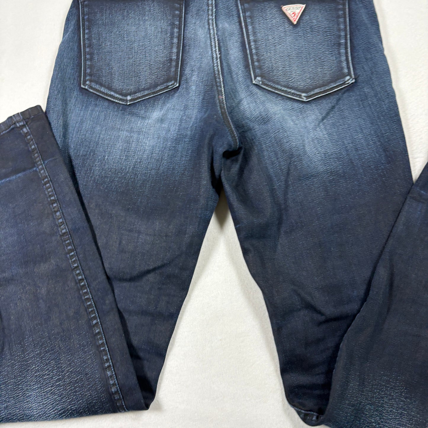 Guess Womens Jeans 31 1981 Skinny Dark Wash Stretch Blue Denim Vintage Y2K