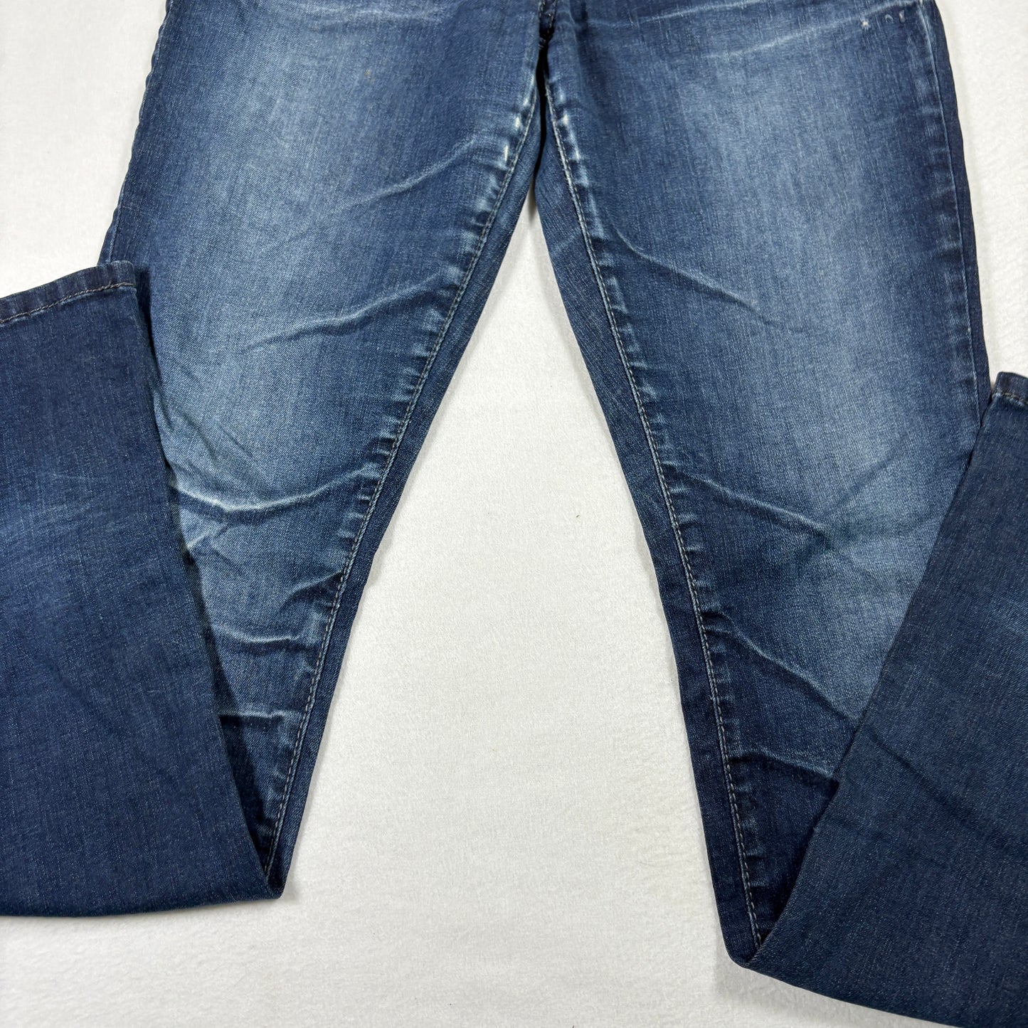 Guess Womens Jeans Starlet Straight Leg Blue Denim Size 30 Studded Skull Y2K