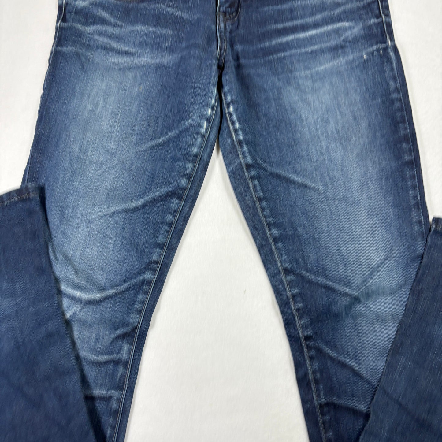 Guess Womens Jeans Starlet Straight Leg Blue Denim Size 30 Studded Skull Y2K