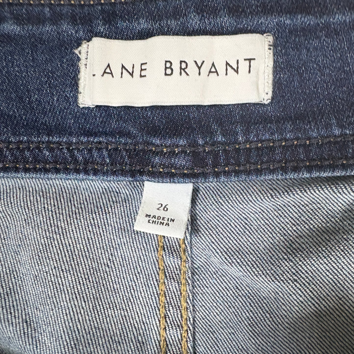 Lane Bryant Women’s 26W Dark Wash Bootcut Jeans Button Fly Studded Plus Size