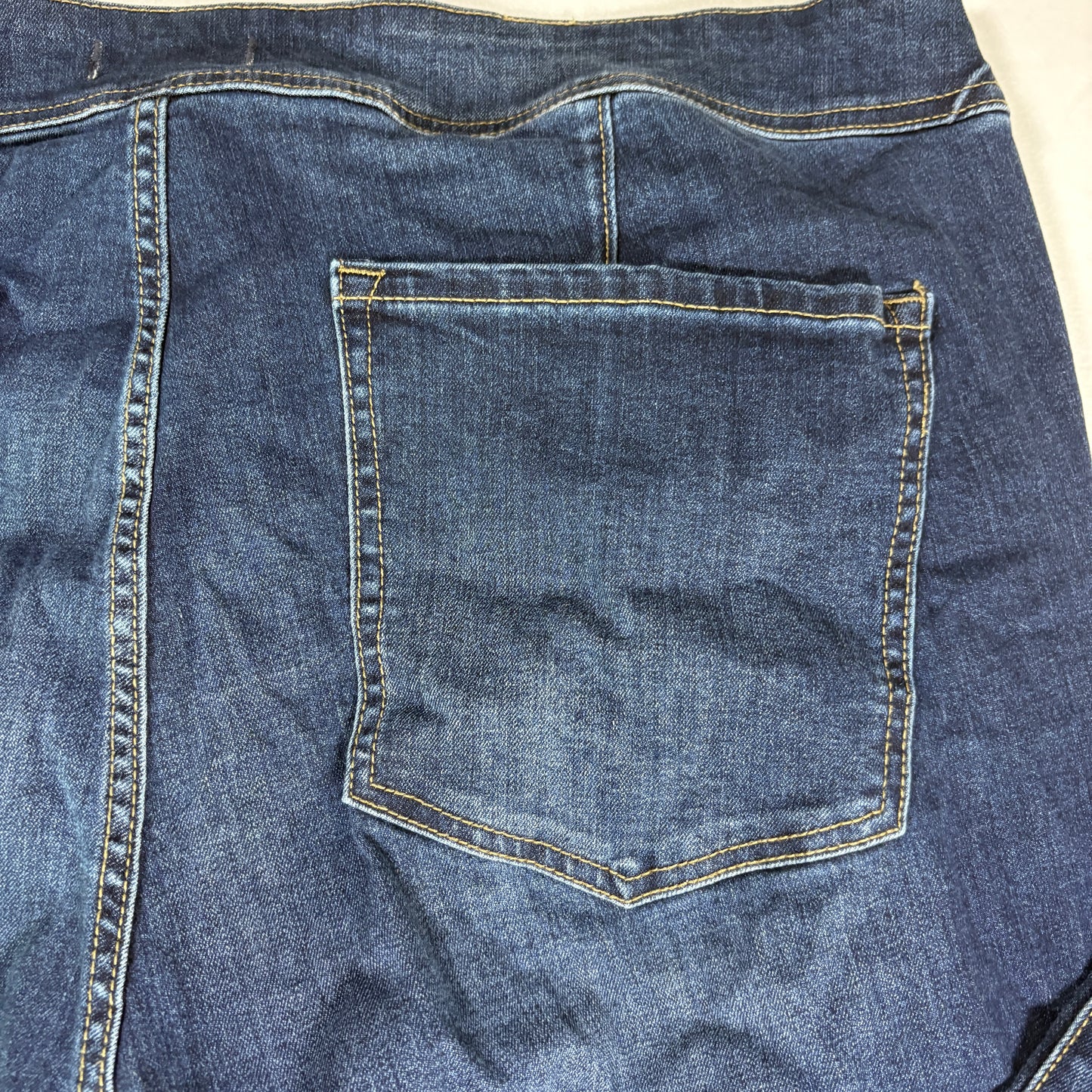 Lane Bryant Women’s 26W Dark Wash Bootcut Jeans Button Fly Studded Plus Size