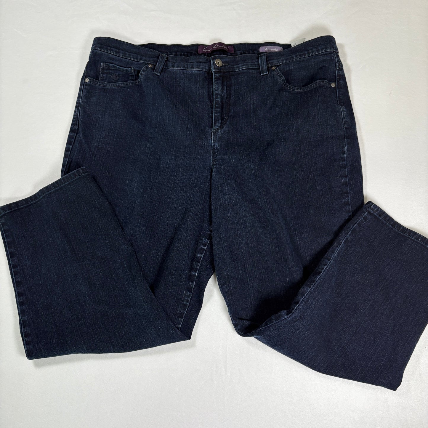 Gloria Vanderbilt Amanda Women’s 20W Dark Wash Bootcut Jeans Plus Size Denim