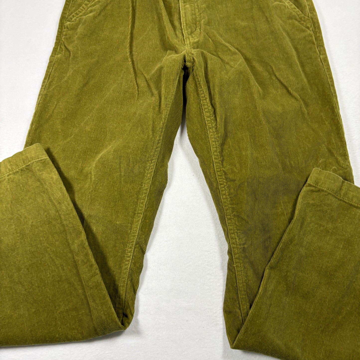 Vans Mens Pants 34 Authentic Chino Relaxed Fit Olive Green Corduroy Skate Y2K