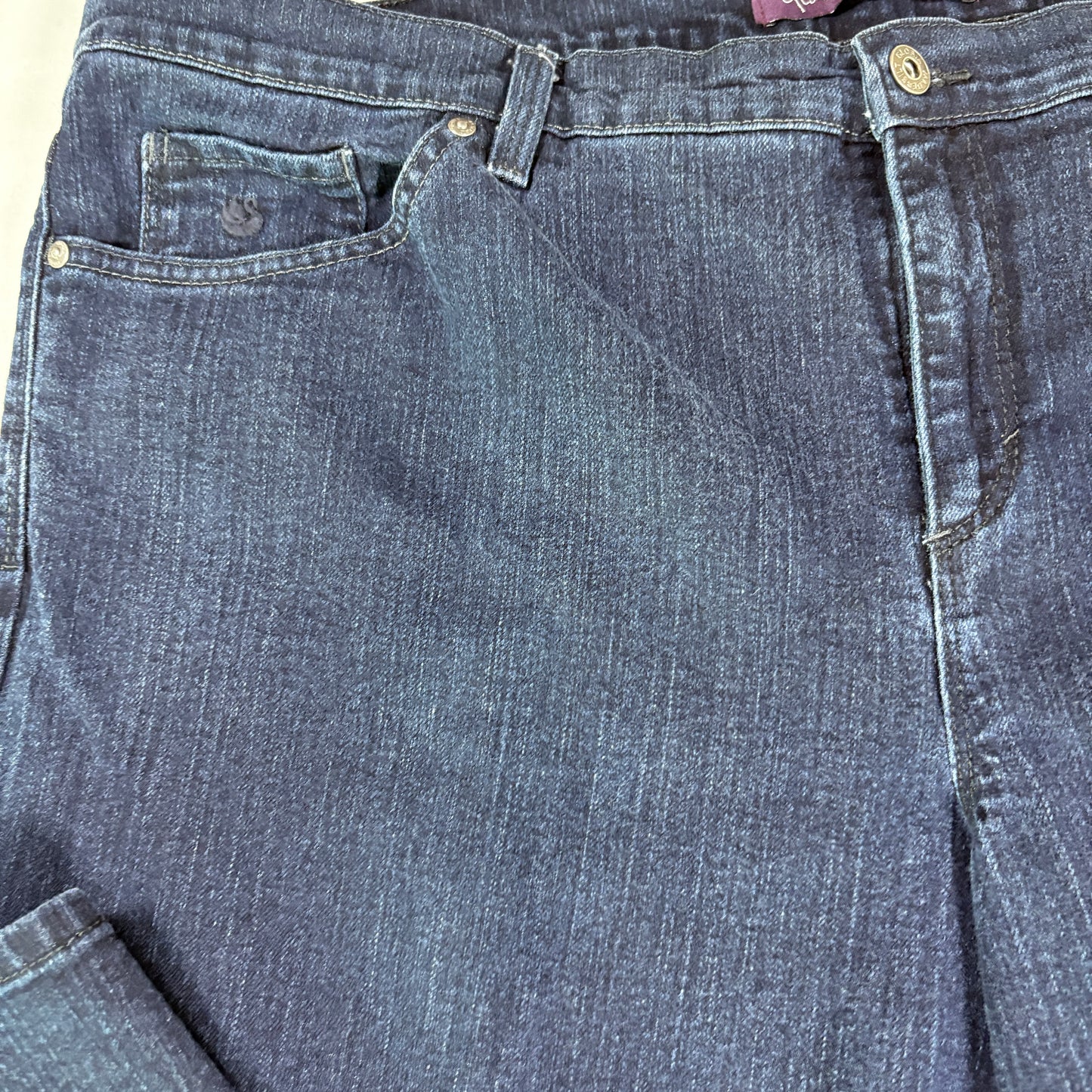 Gloria Vanderbilt Amanda Women’s 20W Dark Wash Bootcut Jeans Plus Size Denim