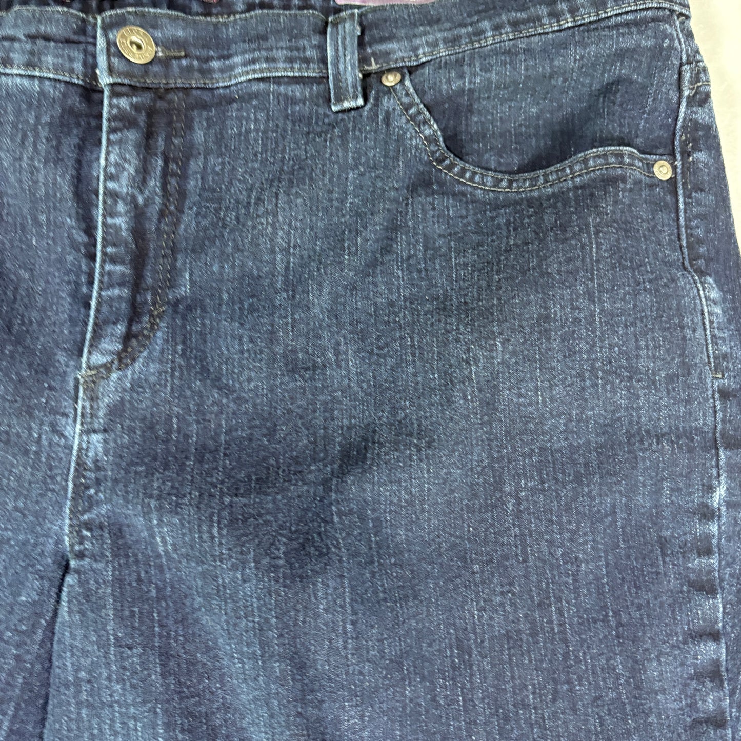 Gloria Vanderbilt Amanda Women’s 20W Dark Wash Bootcut Jeans Plus Size Denim