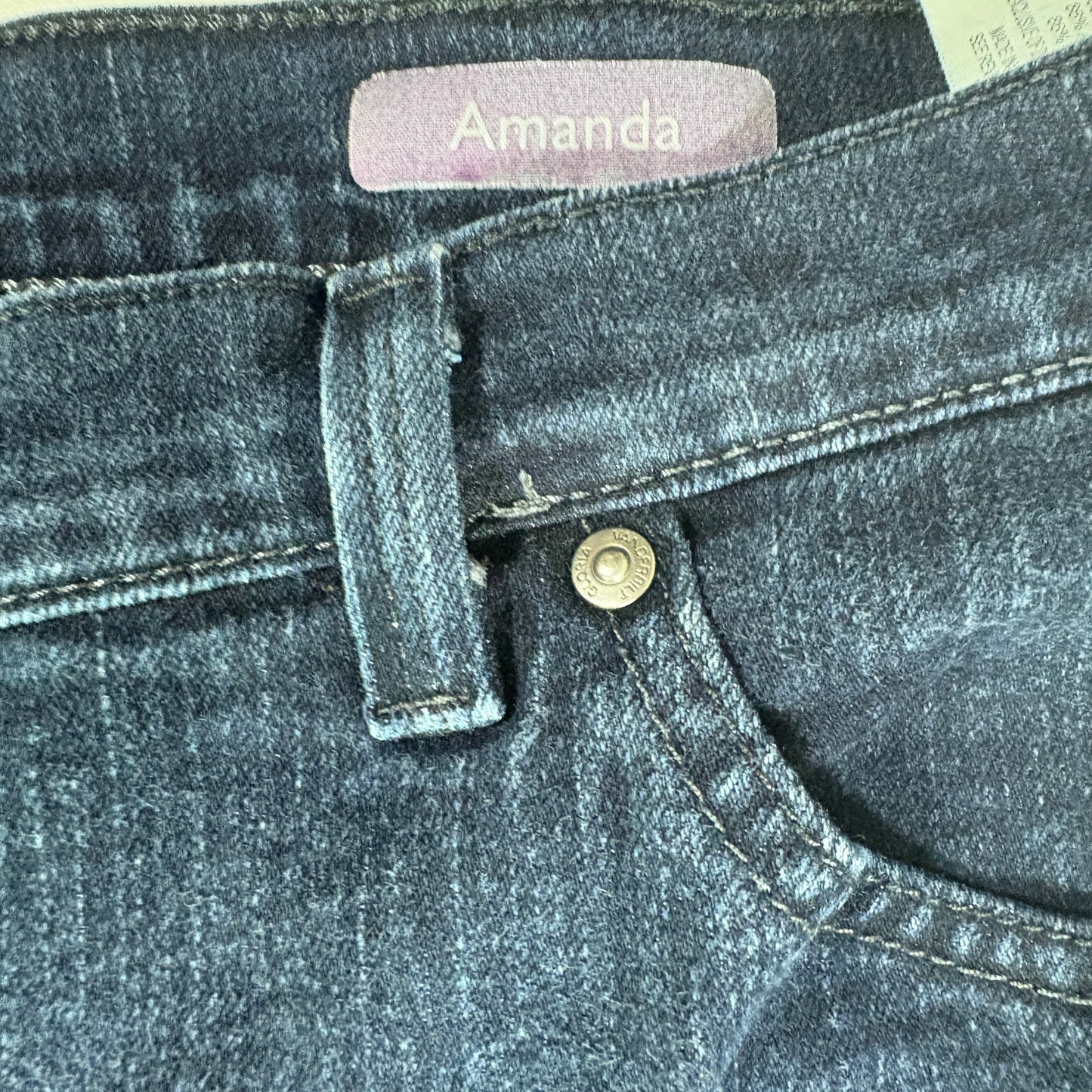 Gloria Vanderbilt Amanda Women’s 20W Dark Wash Bootcut Jeans Plus Size Denim
