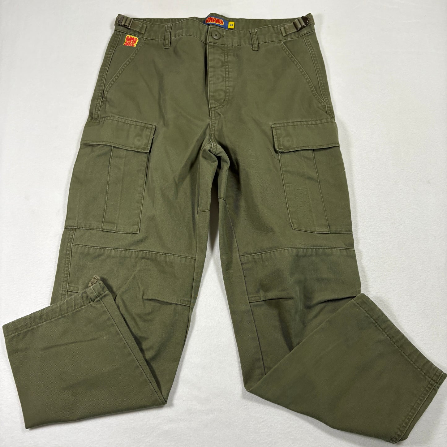 Empyre Mens Pants 30 Cargo Olive Green Utility Workwear Skate Y2K Streetwear