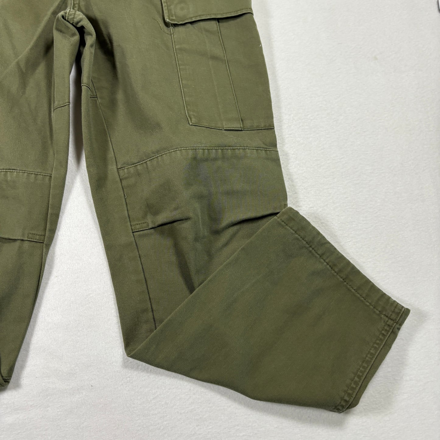 Empyre Mens Pants 30 Cargo Olive Green Utility Workwear Skate Y2K Streetwear