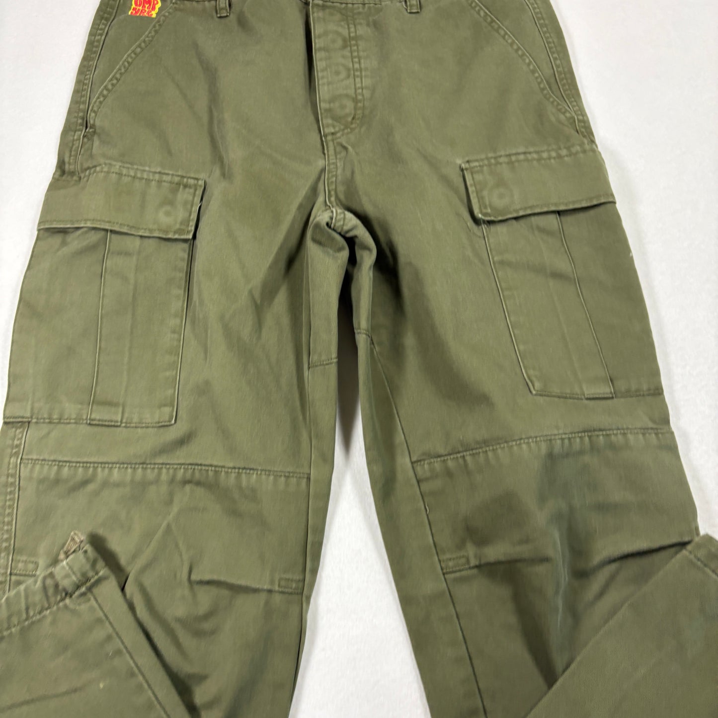 Empyre Mens Pants 30 Cargo Olive Green Utility Workwear Skate Y2K Streetwear