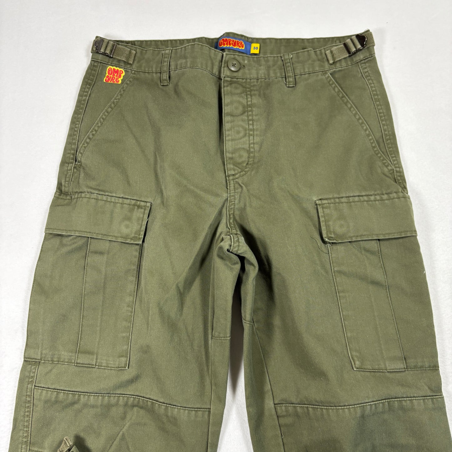Empyre Mens Pants 30 Cargo Olive Green Utility Workwear Skate Y2K Streetwear