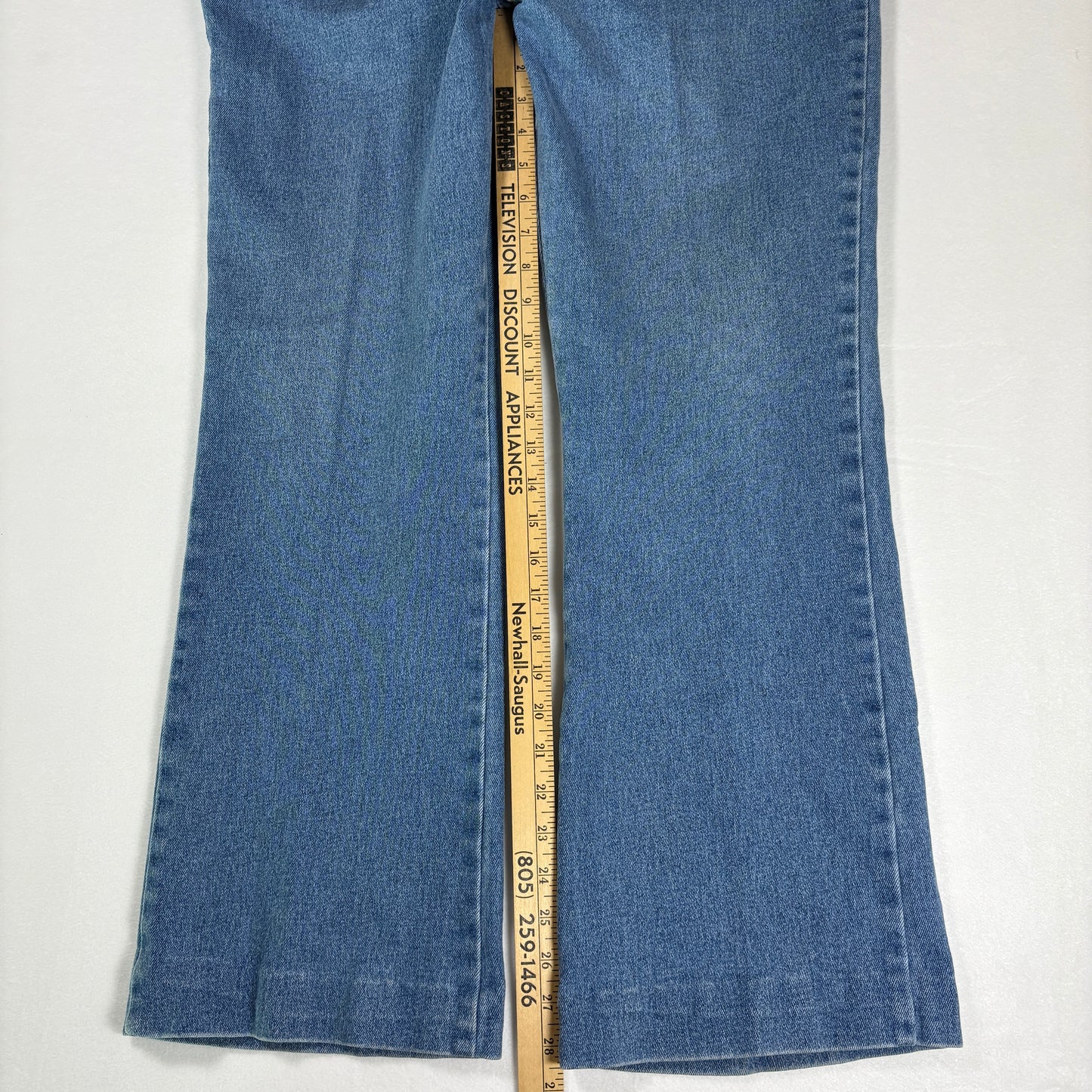 Jordache Women’s 15/16 Stretch Light Wash Bootcut Jeans Blue Denim Baggy Fit