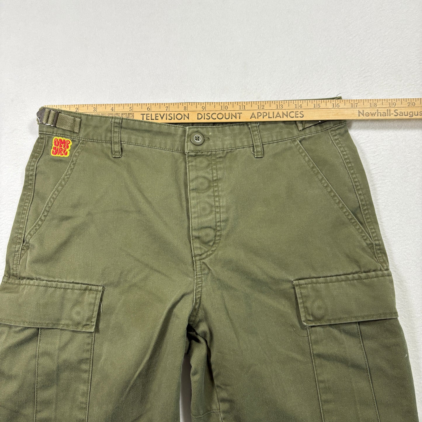 Empyre Mens Pants 30 Cargo Olive Green Utility Workwear Skate Y2K Streetwear