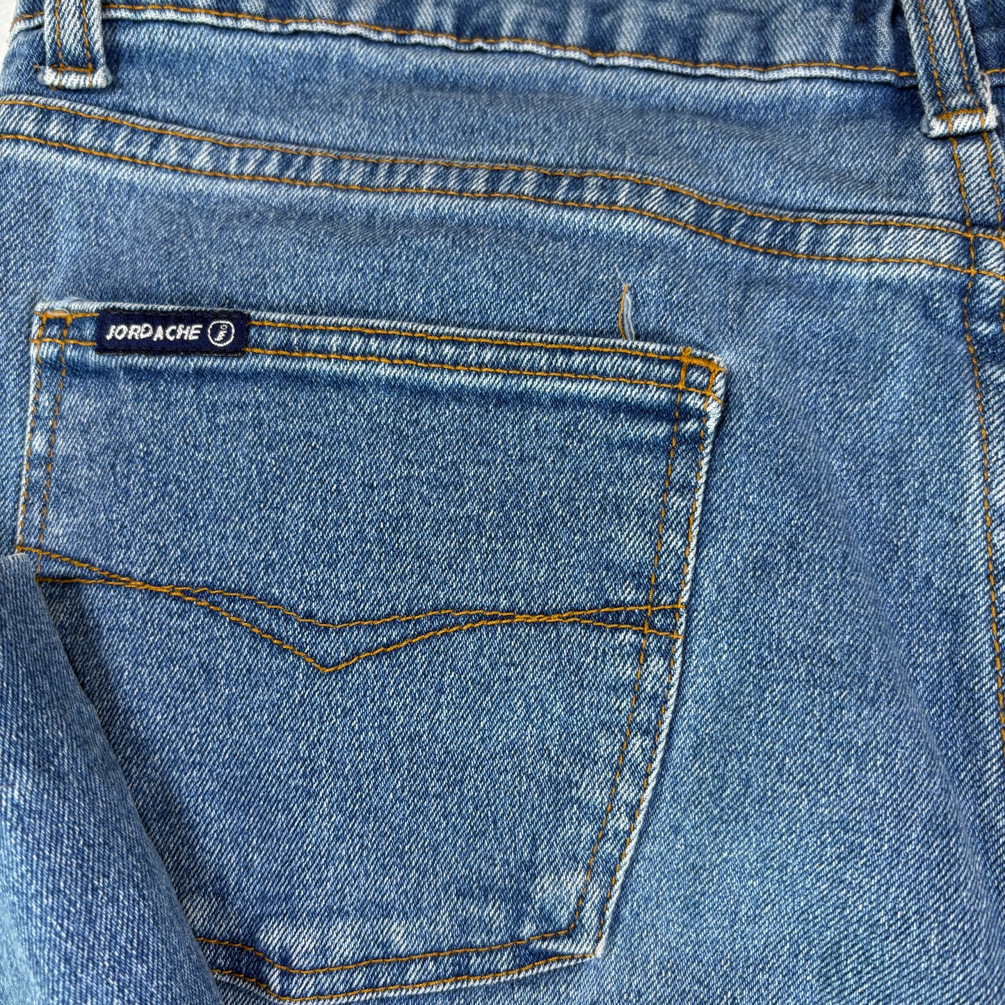 Jordache Women’s 15/16 Stretch Light Wash Bootcut Jeans Blue Denim Baggy Fit