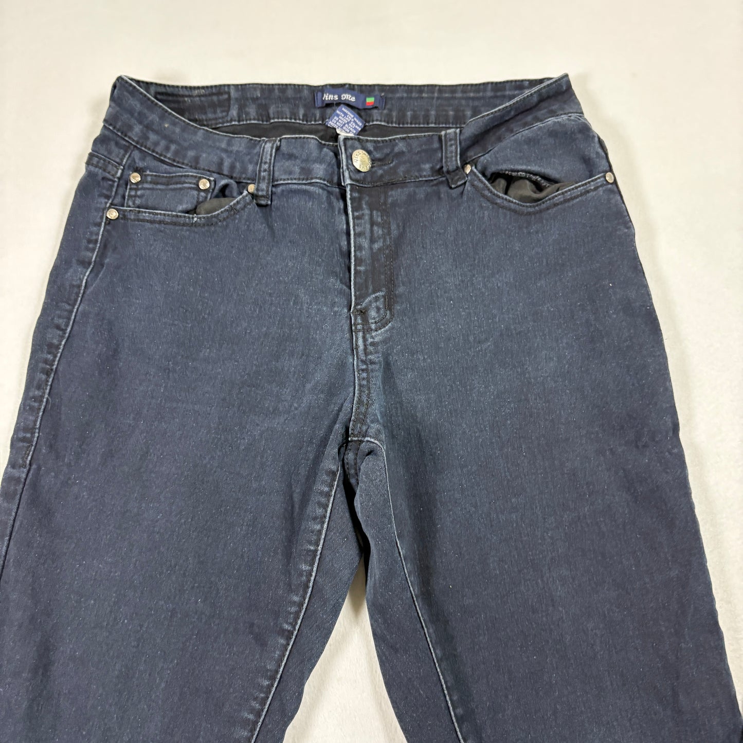 Vins Me Womens Jeans 13 Black Denim Stretch Skinny High Rise Y2K Grunge