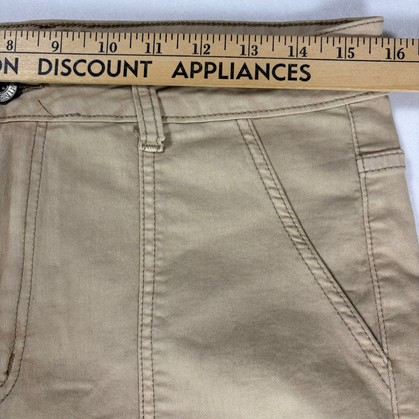 VIP Jeans Women’s 15/32 Khaki Cargo Pants Stretch Utility Carpenter Straight