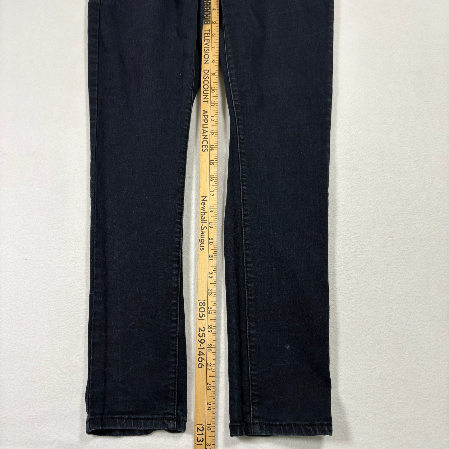 Vins Me Womens Jeans 13 Black Denim Stretch Skinny High Rise Y2K Grunge