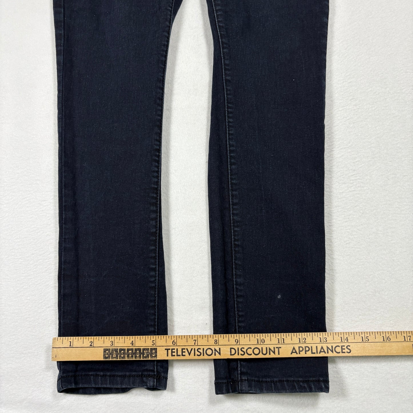 Vins Me Womens Jeans 13 Black Denim Stretch Skinny High Rise Y2K Grunge