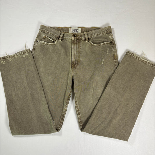 BDG Urban Outfitters Men’s 31x32 Vintage Slim Fit Distressed Jeans Khaki Tan