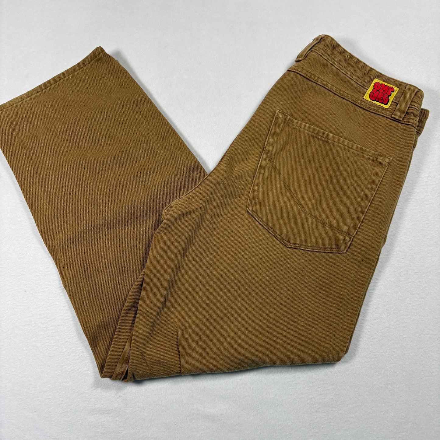 Empyre Mens Pants 32 Brown Denim Jeans Straight Fit Workwear Skate Y2K Grunge