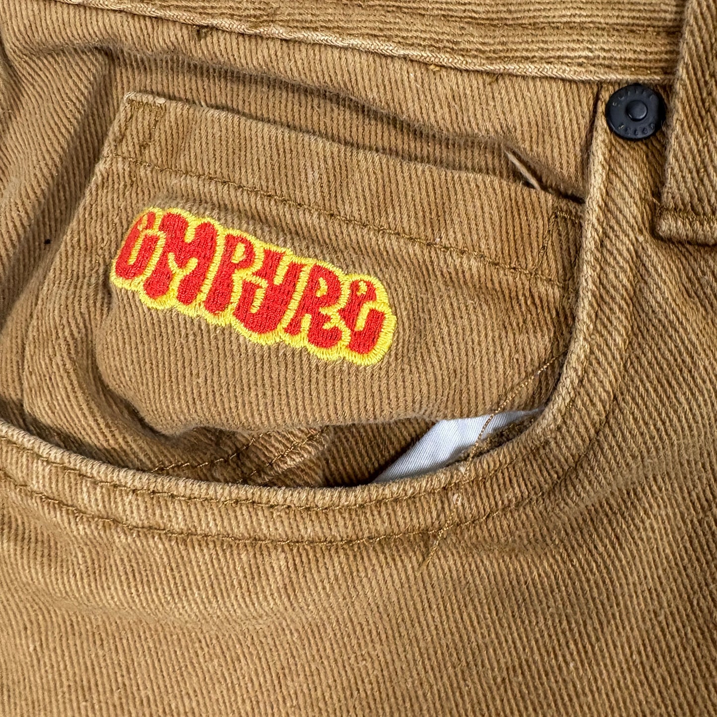 Empyre Mens Pants 32 Brown Denim Jeans Straight Fit Workwear Skate Y2K Grunge