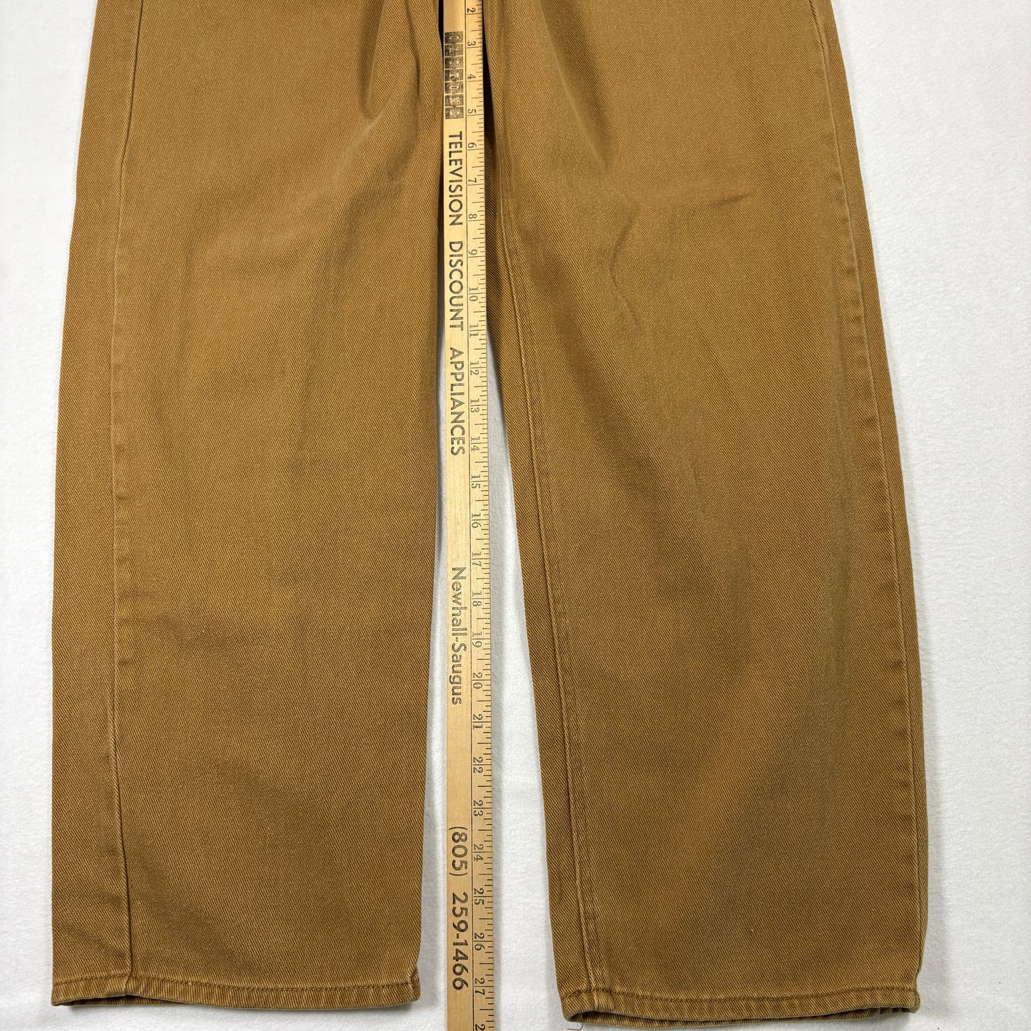 Empyre Mens Pants 32 Brown Denim Jeans Straight Fit Workwear Skate Y2K Grunge